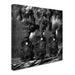 Trademark Fine Art 'Train Race' Photographic Print on Wrapped Canvas in Black/Green/White | 18 H x 18 W x 2 D in | Wayfair 1X02961-C1818GG