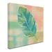 Trademark Fine Art 'Beach Cove Leaves' Print on Wrapped Canvas Canvas | 18 H x 18 W x 2 D in | Wayfair WAP01526-C1818GG