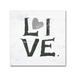 Trademark Fine Art 'Live Gray Heart' Textual Art on Wrapped Canvas in Gray/White | 24 H x 24 W x 2 D in | Wayfair WAP01472-C2424GG