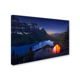 Trademark Fine Art 'Sleeping w/ The Stars' Photographic Print on Wrapped Canvas in White | 30 H x 47 W x 2 D in | Wayfair 1X01149-C3047GG