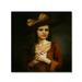 Trademark Fine Art 'Portrait of a Woman' Photographic Print on Wrapped Canvas in Black | 35 H x 35 W x 2 D in | Wayfair 1X04280-C3535GG