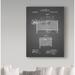 Trademark Fine Art 'Blacksmith Forge' Drawing Print on Wrapped Canvas in Gray | 24 H x 18 W x 2 D in | Wayfair ALI22056-C1824GG