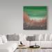 Trademark Fine Art 'View of Nature Gray ' Acrylic Painting Print on Wrapped Canvas in Green | 18 H x 18 W x 2 D in | Wayfair ALI22902-C1818GG