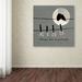 Trademark Fine Art "Moon Lovers II" by Pela Studio Textual Art on Wrapped Canvas Canvas | 18 H x 18 W x 2 D in | Wayfair WAP0162-C1818GG