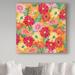 Trademark Fine Art 'Heavenly Divine Daisies' Watercolor Painting Print on Wrapped Canvas Canvas | 14 H x 14 W x 2 D in | Wayfair ALI25704-C1414GG