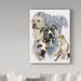 Trademark Fine Art 'American Staffordshire Terrier Oil Painting Print on Wrapped Canvas' Graphic Art Print on Wrapped Canvas Canvas | Wayfair