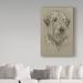 Trademark Fine Art 'Irish Wolfhound Oil Painting Print on Wrapped Canvas' Graphic Art Print on Wrapped Canvas in Green | Wayfair ALI25335-C1624GG