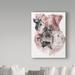 Trademark Fine Art 'Miniature Schnauzer' Vintage Advertisement on Wrapped Canvas in Gray/Pink | 19 H x 14 W x 2 D in | Wayfair ALI25260-C1419GG
