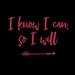 Buy Art For Less I Know I Can so I Will - Textual Art Print on Canvas in Black/Pink | 18 H x 18 W x 1.5 D in | Wayfair CAN BF6648 18x18 GW