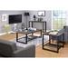 Ivy Bronx Fogg 3 Piece Coffee Table Set Wood/Metal in Black/Brown/Gray | 18 H x 48 W in | Wayfair 55DBF7E066FA44D98170585BBF140408