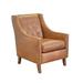 Club Chair - Westland and Birch Woburn 78.74Cm Wide Tufted Top Grain Leather Club Chair Genuine Leather in Brown | 38 H x 31 W x 36 D in | Wayfair