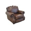 Club Chair - Westland and Birch Winchester 121.92Cm Wide Top Grain Leather Club Chair Wood/Genuine Leather in Gray/Black | Wayfair Winchester-C-6