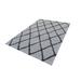 Gray 105 x 1 in Area Rug - Ivy Bronx Odalis Geometric Handmade Shag Cream/Area Rug Polyester | 105 W x 1 D in | Wayfair