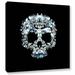 Ivy Bronx Cool Skull Graphic Art on Wrapped Canvas Canvas, Crystal in Black/White | 14 H x 14 W x 2 D in | Wayfair IVYB7330 40406574