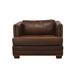 Armchair - Westland and Birch Millbury 46" Wide Top Grain Leather Armchair Genuine Leather in Brown | 34 H x 46 W x 44 D in | Wayfair Millbury-C-10