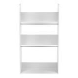 IRIS USA, Inc. Tilted Standard Bookcase Wood in Brown/White | 41.69 H x 23.15 W x 11.81 D in | Wayfair 596102