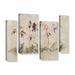 Ophelia & Co. Musgrave Purple Dancing Orchids' by Cheri Blum 4 Piece Painting Print on Wrapped Canvas Set Canvas in White/Brown | Wayfair