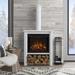 Hollis 32" Electric Fireplace by Real Flame, Wood in White | 65.38 H x 32 W x 16 D in | Wayfair 5005E-W