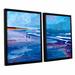 ArtWall Seascape Near Big Sur by Marcus/Martina Bleichner 2 Piece Framed Painting Print on Wrapped Canvas Set Canvas in White | Wayfair