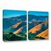 ArtWall Golden Hills by Steve Ainsworth 2 Piece Photographic Print on Wrapped Canvas Set Canvas in White | 24 H x 36 W x 2 D in | Wayfair