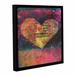 ArtWall Tantra Heart by Elena Ray Framed Painting Print on Wrapped Canvas in Indigo/Yellow | 18 H x 18 W x 2 D in | Wayfair 0ray097a1818f