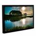 ArtWall Early Morning On Beach Drive I by Steve Ainsworth Framed Photographic Print on Wrapped Canvas in Black/Blue/Brown | Wayfair 0ain071a0812f