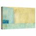 ArtWall Gold & Blue Banner by Elena Ray Painting Print on Wrapped Canvas in White | 18 H x 36 W x 2 D in | Wayfair 0ray070a1836w
