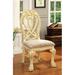 Hokku Designs Dolores Queen Anne Back Side Chair Plastic/Acrylic/Upholstered in White | 45.5 H x 22 W x 26 D in | Wayfair JEG-4297XI-TD