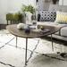 George Oliver 3 Legs Coffee Table Metal in Brown | 17.5 H x 37.5 W x 37.5 D in | Wayfair LGLY5280 39095940