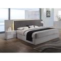 Latitude Run® Lyset Platform Bed Wood & /Upholstered/Polyester in Brown | 48 H x 94 W x 119 D in | Wayfair LDER3266 42149188