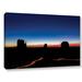 Loon Peak® 'Stars Over Monument Valley' by Cody York Photographic Print on Wrapped Canvas in Black/Blue/Orange | 16 H x 24 W x 2 D in | Wayfair
