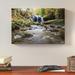Loon Peak® Centerville Mill Falls Autumn Horizontal Photographic Print on Wrapped Canvas in Brown/Green | 12 H x 18 W x 2 D in | Wayfair
