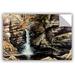 Loon Peak® 'Woodland Falls' Photographic Print Metal in Brown | 32 H x 48 W x 0.1 D in | Wayfair LOPK1221 40023510