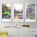 Latitude Run® Amsterdam III' Framed Graphic Art on Canvas Print on Canvas Multi-Piece Image on Acrylic in Indigo | 33.5 H x 52.5 W x 1 D in | Wayfair