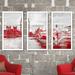 Latitude Run® Big Ben II' Framed Graphic Art on Canvas Print on Canvas Multi-Piece Image on Acrylic in Red | 33.5 H x 52.5 W x 1 D in | Wayfair