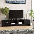 Latitude Run® Kerry TV Stand for TVs up to 78" Wood in Brown | 16 H in | Wayfair LATT1829 35414456