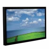 Latitude Run® Sheep Herd Framed Photographic Print Canvas in Blue/Green | 12 H x 18 W x 2 D in | Wayfair LTRN5366 30801800