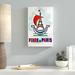 Latitude Run® Foire De Paris by Vintage Apple Collection - Advertisements Print on Canvas in White | 47 H x 30 W x 2 D in | Wayfair