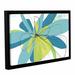 Latitude Run® 'Citron Tango' Framed Graphic Art Metal in Blue/Green | 32 H x 48 W x 2 D in | Wayfair LTDR7555 41007868