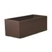 Hokku Designs Burov Rectangular Metal Planter Box Metal in Brown | 20 H x 48 W x 24 D in | Wayfair LTTN2791 44288497