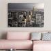 Latitude Run® 'The NYC Skyline at Night' Photographic Print on Wrapped Canvas Canvas, Wood in Black/Gray | 48 H x 32 W x 1.5 D in | Wayfair