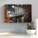 Latitude Run® Empire Shadow Manhattan Bridge Photographic Print on Wrapped Canvas Metal in Brown | 32 H x 48 W x 2 D in | Wayfair LTRN5887 30803448