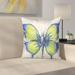 Latitude Run® Prindle Butterfly Outdoor Throw Pillow Polyester/Polyfill blend | 20 H x 20 W x 1.5 D in | Wayfair LTTN1830 44004263