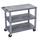Luxor E Series Utility Cart w/ 3 Flat Shelves Plastic in Gray | 34.5 H x 18 W x 18 D in | Wayfair EC222-G