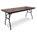 McCourt Manufacturing Rectangular Folding Table Metal in Brown/Red | 30 H x 72 W x 18 D in | Wayfair 70005LMW