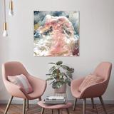 Mercer41 A Galaxy Dream - Graphic Art Print on Canvas in Navy/Pink | 20 H x 20 W x 1.5 D in | Wayfair MRCR4123 31339442