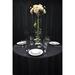 Midas Event Supply Renaissance Round Tablecloth Polyester in Black | 0.1 D in | Wayfair 701313