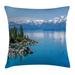 Ambesonne Landscape Water Lake Tahoe Square Pillow Cover Polyester | 20 H x 20 W x 2 D in | Wayfair min_32748_20x20