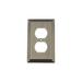 Nostalgic Warehouse Deco 1-Gang Duplex Outlet Wall Plate in Gray | 4.88 H x 3 W x 0.32 D in | Wayfair 719812