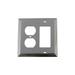 Nostalgic Warehouse Deco 2-Gang Duplex Outlet/Rocker Combination Wall Plate | 4.88 H x 4.88 W x 0.32 D in | Wayfair 719888